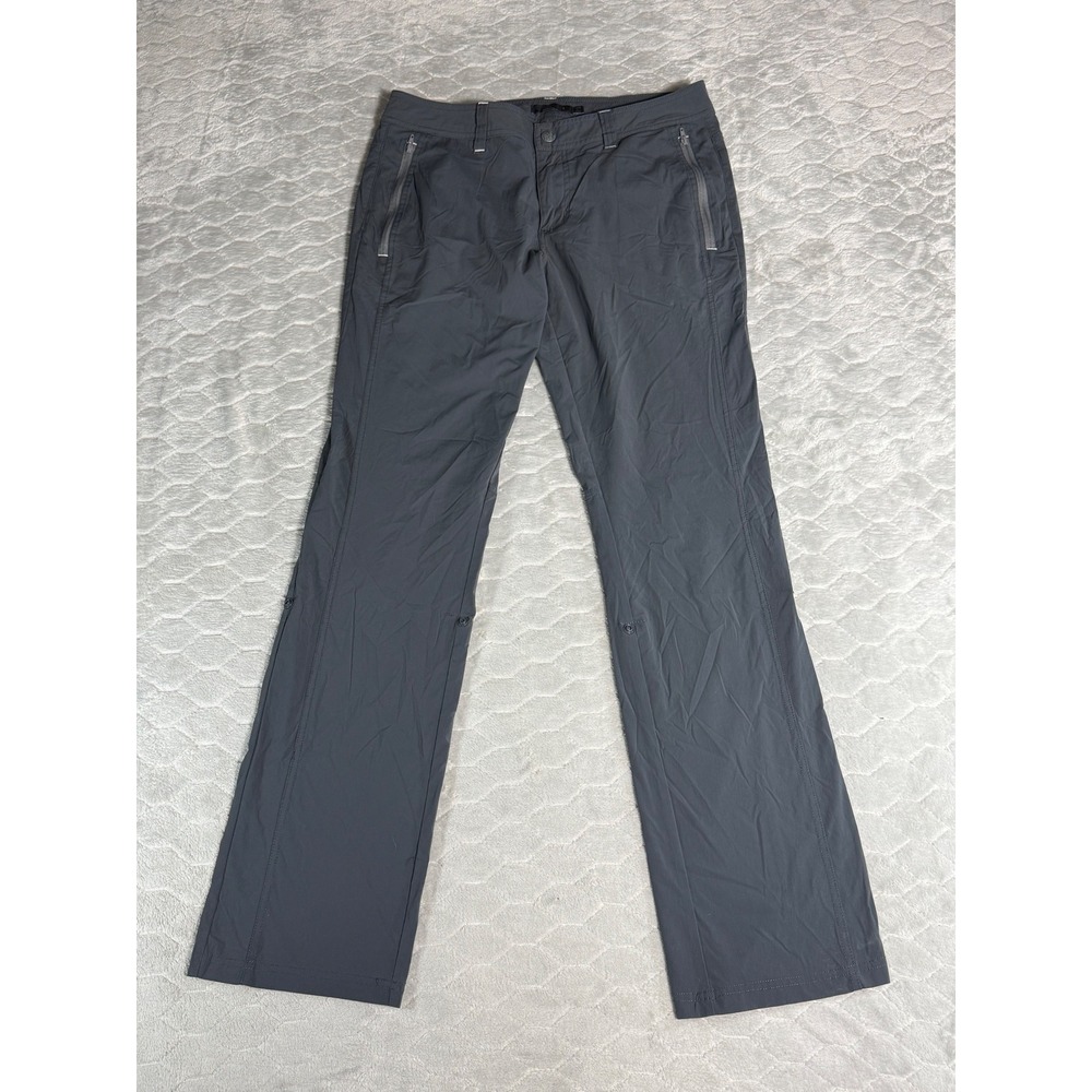 Prana Halle Hiking Pants Womens 8 Charcoal Grey Lightweight Climbing Camping